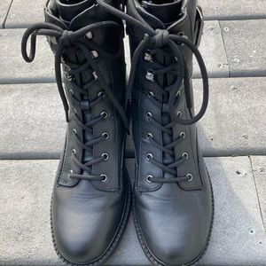 GUESS Black Combat Boots